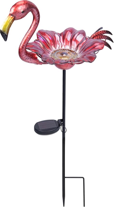 Amazon Mumtop Outdoor Bird Bath Solar Birdbath Small Birdfeeder