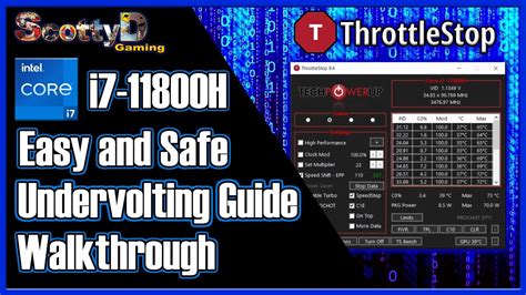 I7 11800H Undervolt Safe Quick Tutorial Plus Throttlestop Run On Start