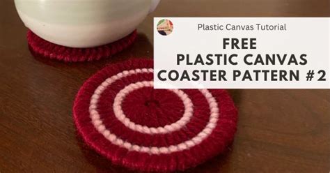 How To Stitch A Plastic Canvas Coaster Pattern 2 Plastic Canvas Circle