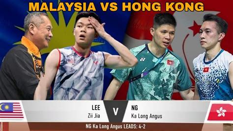 Wow Lee Zii Jia Mas Vs Hkg Ng Ka Long Pertemuan Yang Mendebarkan