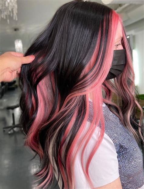 Hidden Hair Color Two Color Hair Pretty Hair Color Hair Color Pink Hair Dye Colors Hair