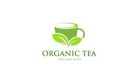 Premium Vector Creative Organic Green Tea Logo Design