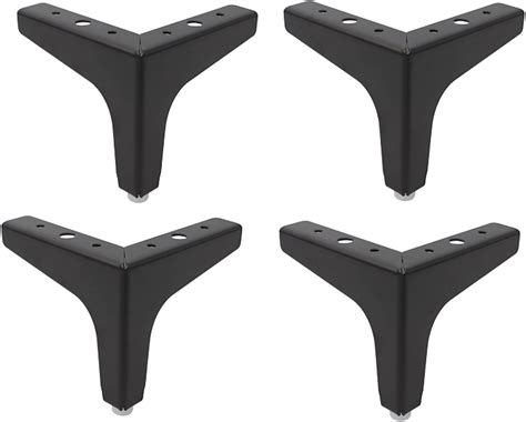 Buy Black Metal Legs, Couch or Sofa, Cabinet Legs, 4"H, Set of 4PC, 801 ...