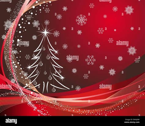 Beautiful Vector Christmas New Year Card For Design Use Stock Vector