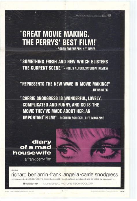 How Much Is Diary Of A Mad Housewife Original American One Sheet Review