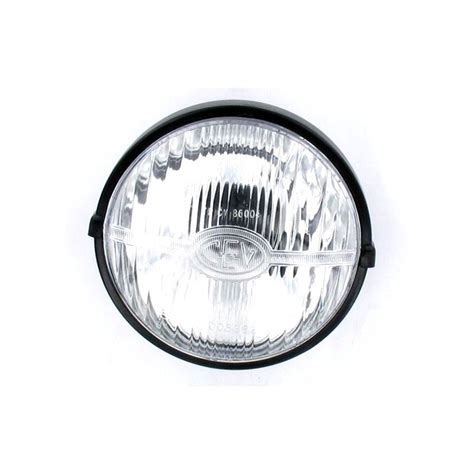 Phare Rond Cev Tipo Mm Plastique Noir Pour Cyclo Peugeot Mbk