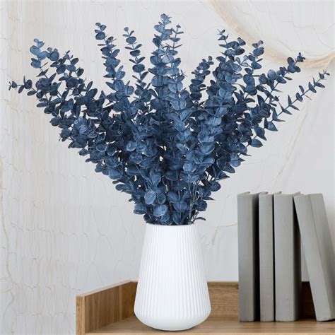 Amazon Zeyune Pcs Artificial Eucalyptus Stems Tall Faux