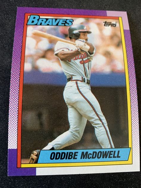 Topps Baseball Card Oddibe Mcdowell Atlanta Braves Nmmt Free