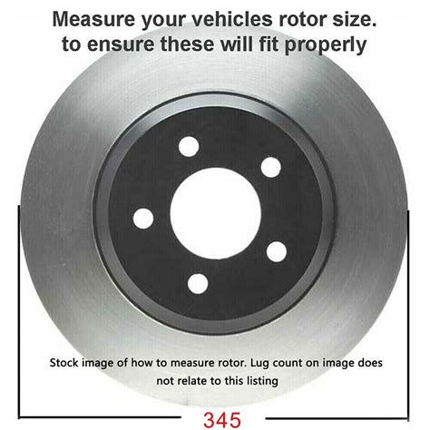 Detroit Axle 345mm Rear Drilled Slotted Rotors Ceramic Brake Pads