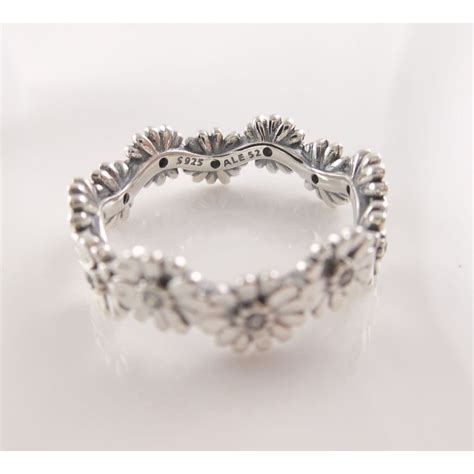 Sparkling Daisy Flower Authentic Pandora Silver Crown Gem