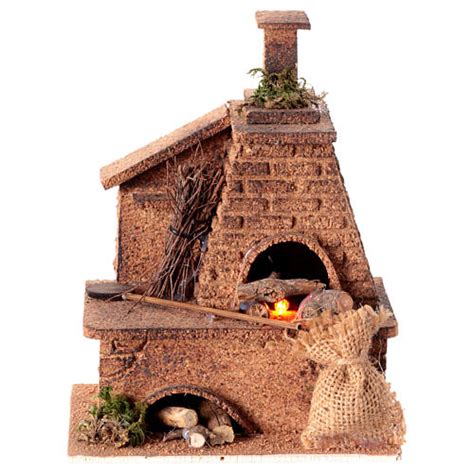 Forno Presepe Napoletano Sughero Naturale Presepe Cm Napoli X X