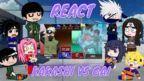 Kakashi React To Kakashi Vs Gai Kakashi React A Kakashi Vs Gai