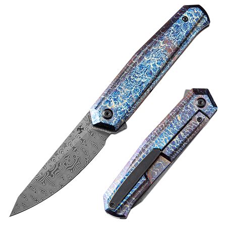 Integra K1042d2 Damascus Lightning Strike Anodized Titanium Handle Des