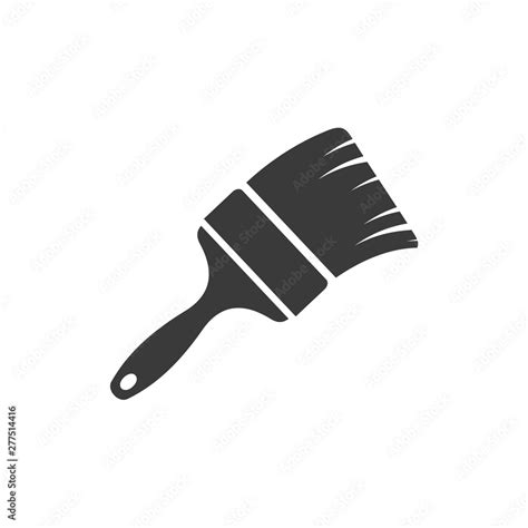 Paint brush icon template black color editable. Paint brush symbol ...