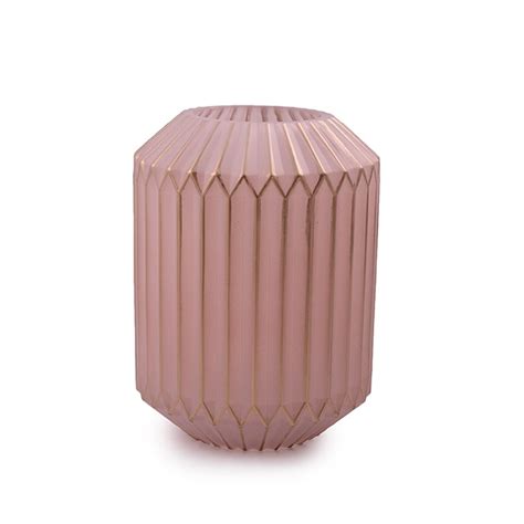 Vaso Decorativo Nude Dourado Em Vidro X Cm Shopee Brasil