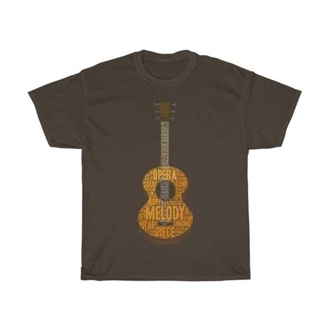 Guitar Print Shirt Handmade Unisex Tee