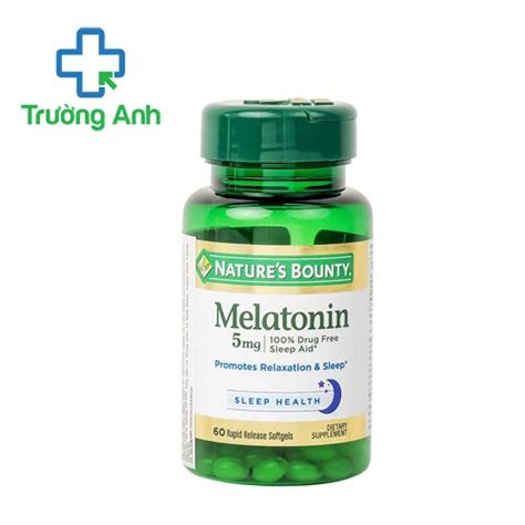 Nature s Bounty Melatonin 5mg Hỗ trợ điều hòa giấc ngủ ngon