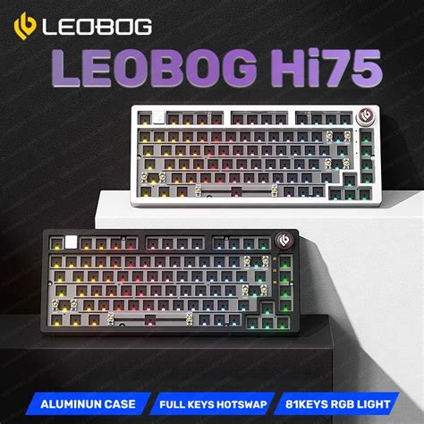 LEOBOG Teclado Mec Nico Personalizado Hi75 Sugar65 Kit De Aluminio