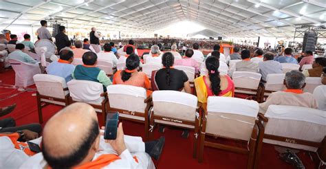 Bjp National President Shri Amit Shah Addressing Panna Pramukh