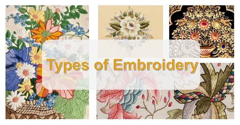 What Are The Different Types Of Embroidery Most Used Stitches