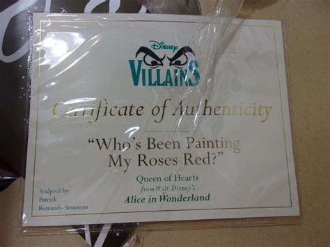 Walt Disney Classics Collection Villains Whos Been Painting My Roses