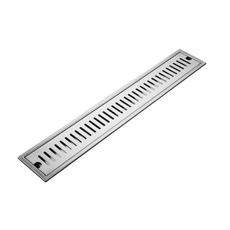 rectangular linear shower floor drain long linear drainage channel