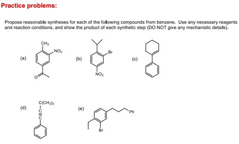 SOLVED Practice Problems Propose Reasonable Syntheses For Each Of The