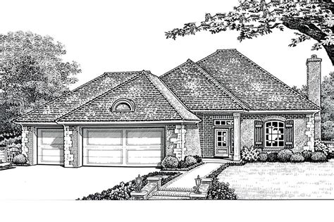 European Style House Plan 3 Beds 2 Baths 1641 Sqft Plan 310 292