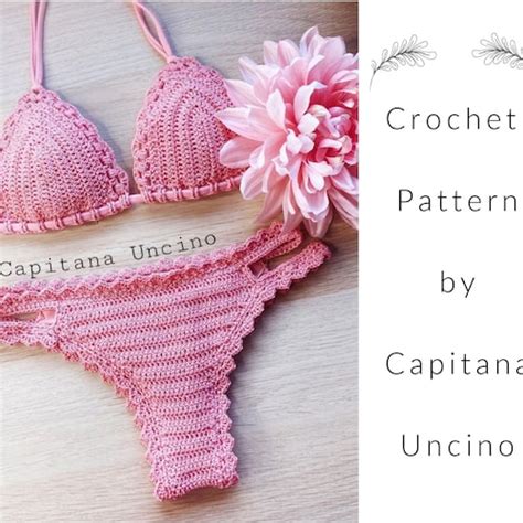 Pdf File For Crochet Pattern Marina Crochet Brazilian Bikini Etsy