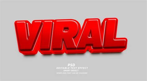 Premium Psd Viral Psd 3d Editable Text Style