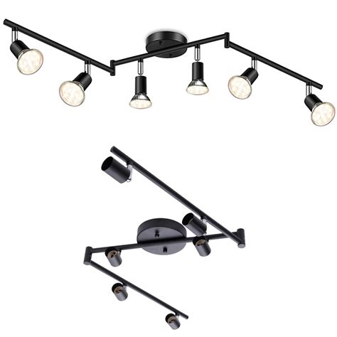 6 Light Adjustable Dimmable Track Lighting Kitflexible Foldable Arms