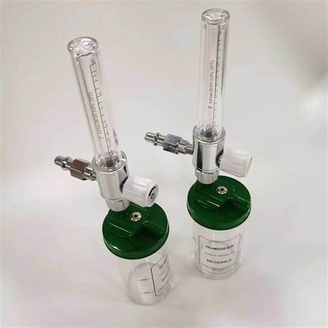 Germany Din Standard Medical Oxygen Flowmeter With Reusable Humidider