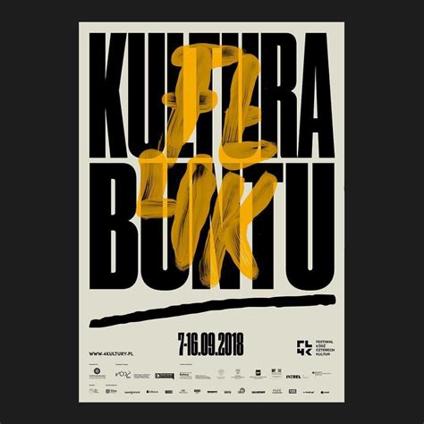 Festiwal Łódź Czterech Kultur 2018 Kultura Buntu Graphic design