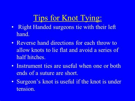 Knot Tying Surgical Skills Ppt Video Online Download