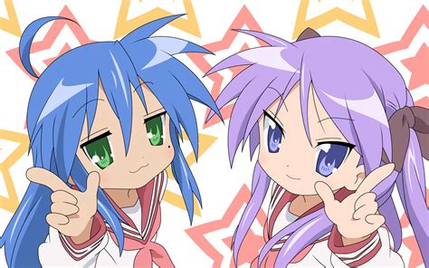 Download Kagami Hiiragi Konata Izumi Anime Lucky Star Hd Wallpaper