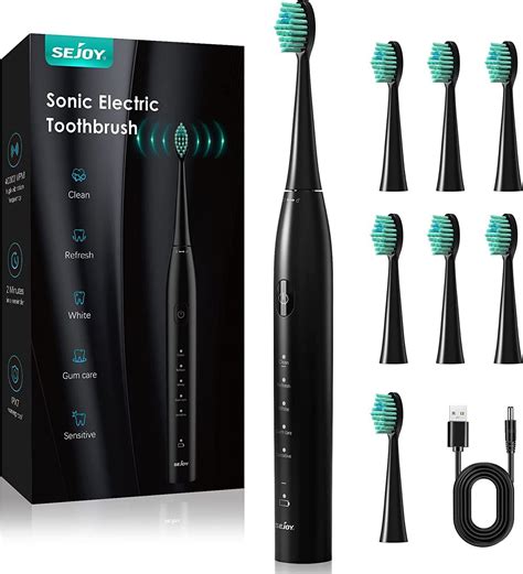 Sonic Electric Toothbrush Usb Rechargeable Power Toothbrush With 8