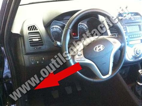 Obd Connector Location In Hyundai Ix Outils Obd Facile