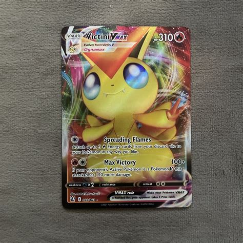 Pokémon TCG Victini VMAX Sword Shield Battle Styles 022 163 Ultra