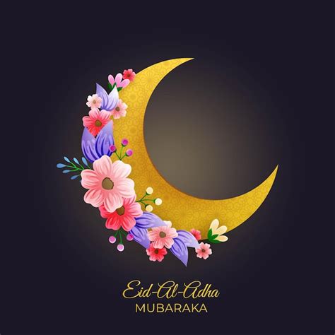 Premium Vector Eidaladha Mubarak Poster Design With Decorative Floral