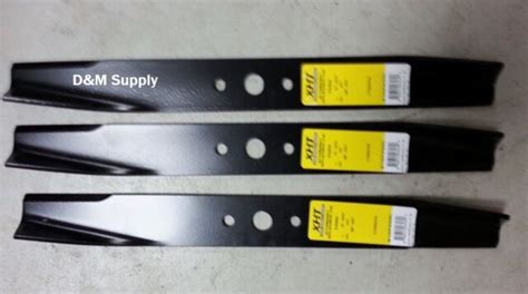 Set Of 3 Heavy Duty Mower Blades To Fit Sears Craftsman Husqvarna 50