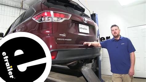 Etrailer Curt Trailer Hitch Installation 2016 Toyota Highlander Youtube