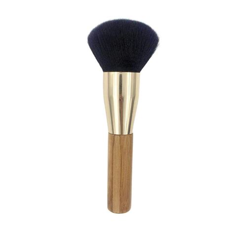 Oem Design High Quality Wooden Handle Powder Brush With Soft Synthetic