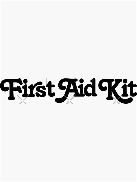 "First Aid Kit Merch First Aid Kit Logo" Sticker for Sale by ZaidiShopy ...