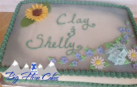 Rustic Themed Sheet Cakes Photo Rustic Country Bridal Shower Cake