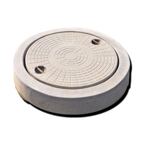 Round Cement Manhole Cover For Construction Feature Highly Durable