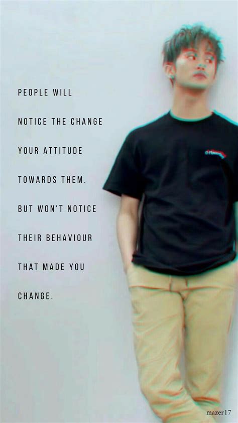 Mark Nct You Changed Quote Of The Day Attitude Lee Marks Quotes