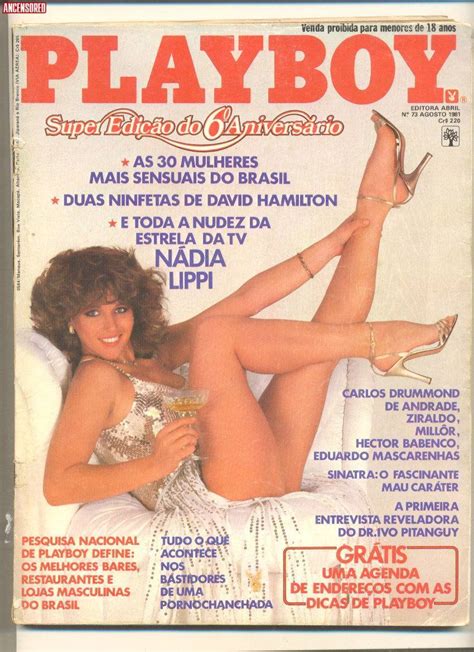 Naked N Dia Lippi In Playboy Magazine Brasil