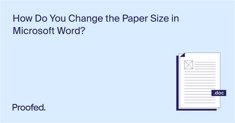 How To Change The Paper Size In Microsoft Word Proofed S Writing Tips