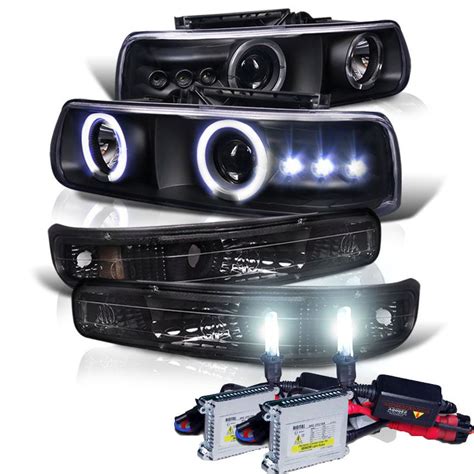 Hid Xenon Chevy Silverado Suburban Tahoe Angel Eye Halo Led