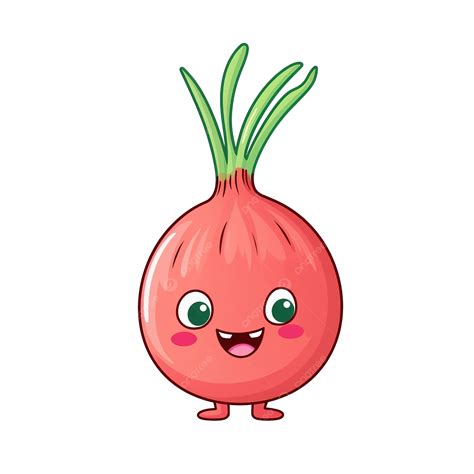 Colorful Cute Cartoon Vegetable Shallot Shallot Colorful Vegetables